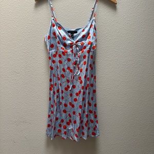 Forever 21 Cherry Print Slip Dress